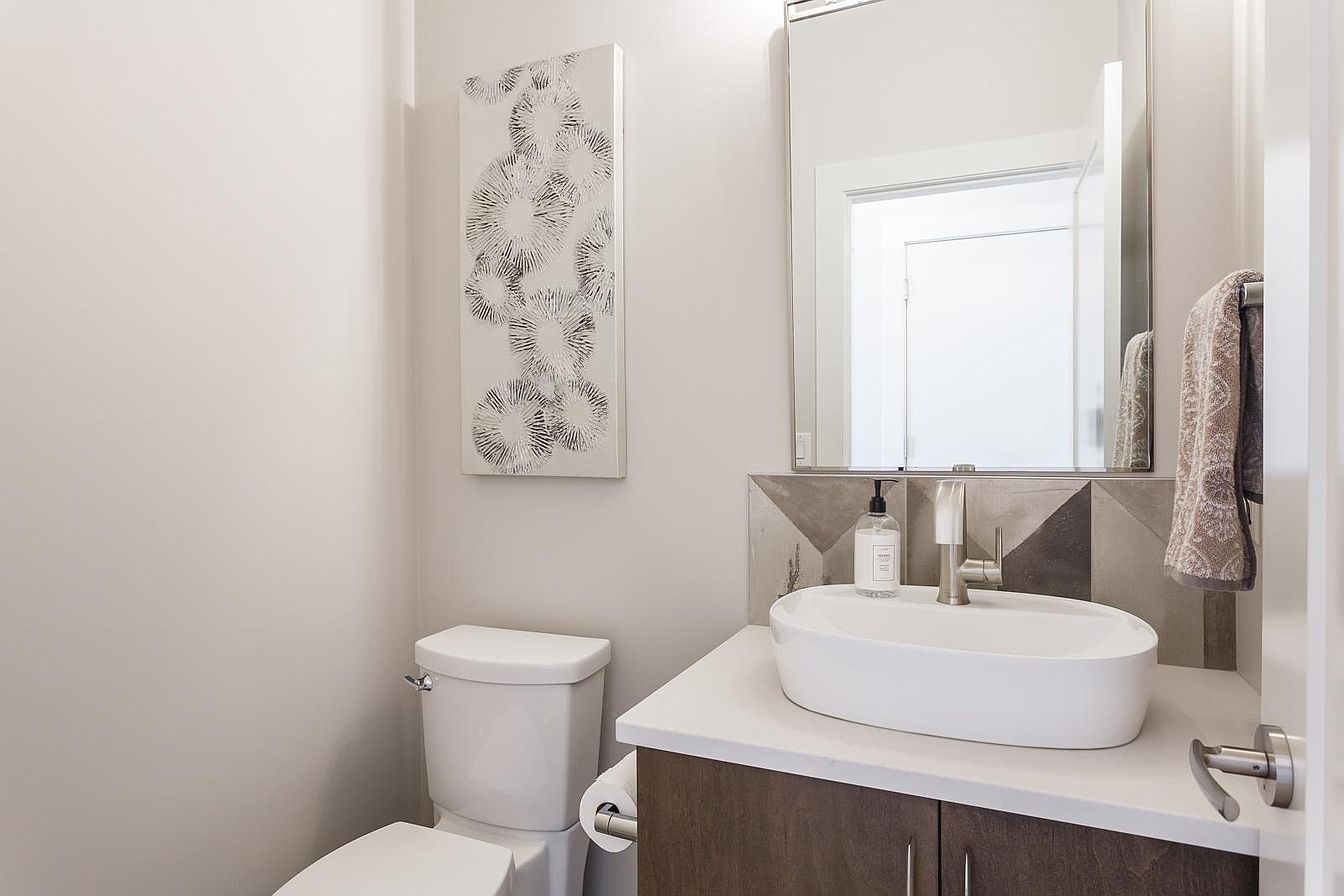Main-floor powder room